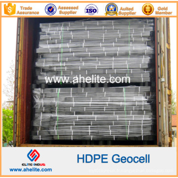 Fait de géocellules HDPE en plastique HDPE de contrôle d&#39;érosion de pente de résine de HDPE